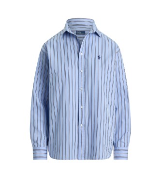 Polo Ralph Lauren Blue Relaxed Fit striped cotton shirt