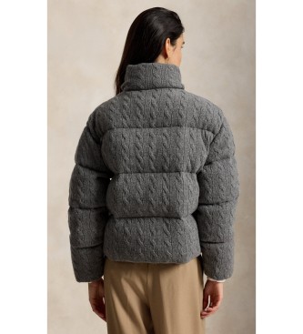 Polo Ralph Lauren Chaqueta acolchada de lana y cachemira gris
