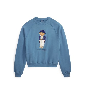 Polo Ralph Lauren Sudadera de felpa ligera con Polo Bear azul