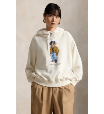 Polo Ralph Lauren Women's cotton sweatshirt with off-white Bear Polo shirt
