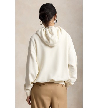 Polo Ralph Lauren Women's cotton sweatshirt with off-white Bear Polo shirt
