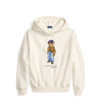 Polo Ralph Lauren Women's cotton sweatshirt with off-white Bear Polo shirt