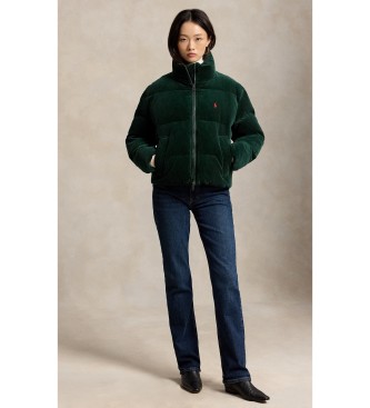 Polo Ralph Lauren Casaco de veludo cotelê com enchimento de penas verde