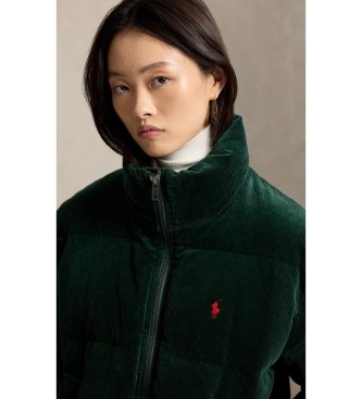 Polo Ralph Lauren Casaco de veludo cotelê com enchimento de penas verde