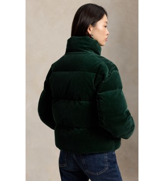 Polo Ralph Lauren Casaco de veludo cotelê com enchimento de penas verde