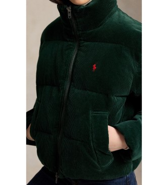 Polo Ralph Lauren Casaco de veludo cotelê com enchimento de penas verde