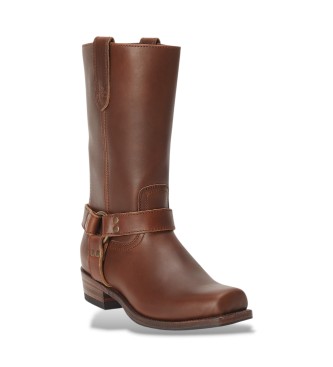 Polo Ralph Lauren Stivali in Pelle Alti marrone