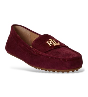 Lauren Ralph Lauren Mocasines Barnsbury de ante granate