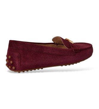 Lauren Ralph Lauren Mocasines Barnsbury de ante granate