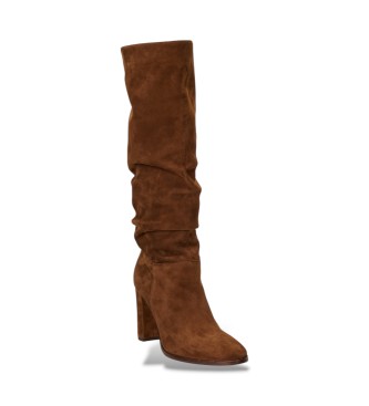 Lauren Ralph Lauren Braune Wildleder-Stiefel Artizan