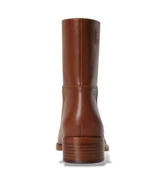 Lauren Ralph Lauren Bottines Kyle en cuir de veau marron