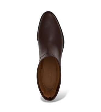 Lauren Ralph Lauren Bottines Kyle en cuir de veau marron foncé
