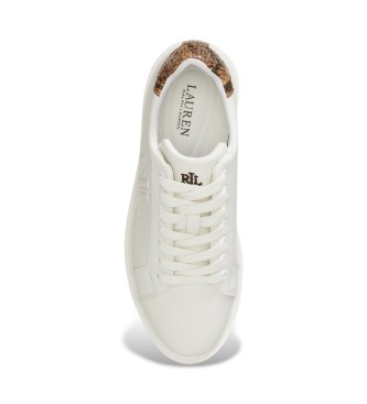 Lauren Ralph Lauren Zapatillas Ainsley con repujado de pitón blanco 