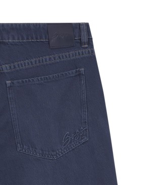 BOSS Calças de ganga Relaxed Fit de perna larga, azuis