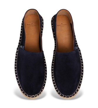 Hackett London Baywatch navy suede espadrilles