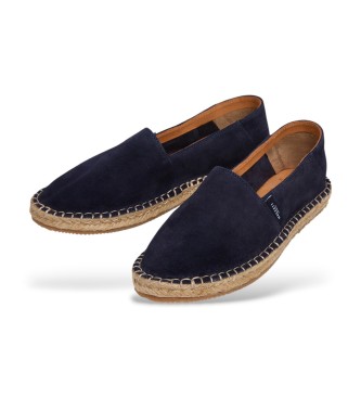 Hackett London Baywatch navy suede espadrilles