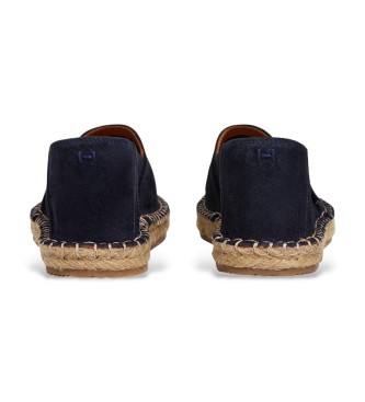 Hackett London Baywatch navy suede espadrilles