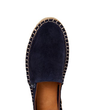 Hackett London Baywatch navy suede espadrilles
