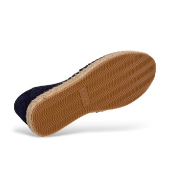 Hackett London Baywatch navy suede espadrilles