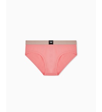 Emporio Armani Set 3 Slips Essential Logolabel rosa, taupe, schwarz