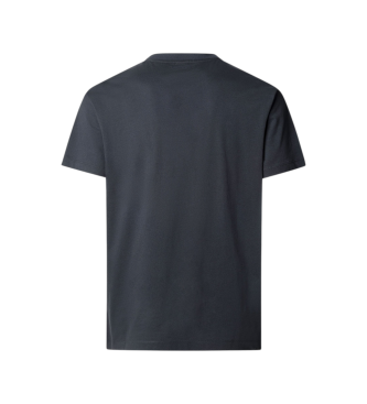 Hackett London Blokgrafisk T-shirt med klassisk navy fit-logo