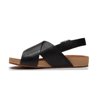 Timberland Sandales en cuir Malibu Waves noir