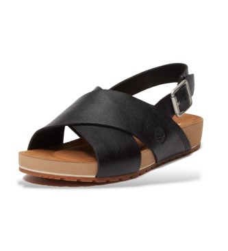 Timberland Sandales en cuir Malibu Waves noir