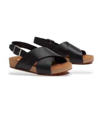 Timberland Sandales en cuir Malibu Waves noir