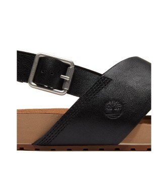 Timberland Sandales en cuir Malibu Waves noir