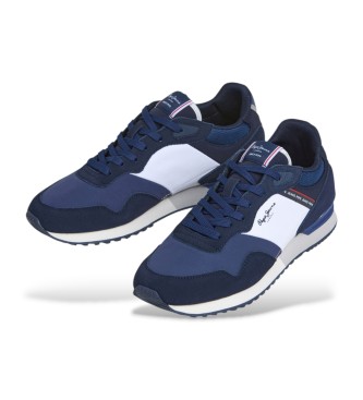 Pepe Jeans London Mood Leather Sneakers navy