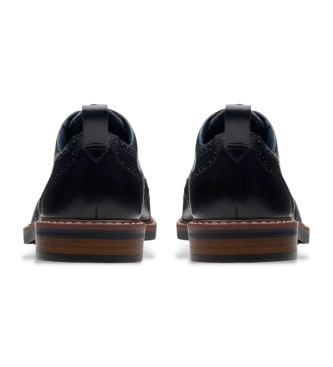 Clarks Aldwin Limit chaussures en cuir marine