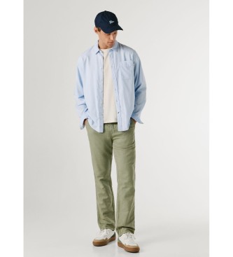 Pepe Jeans Pull On Comfort Chino Trousers Linen green
