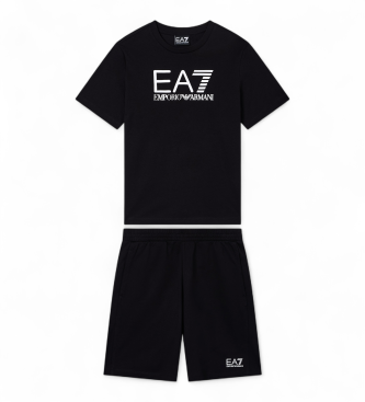 EA7 Conjunto Visibility Boy Negro