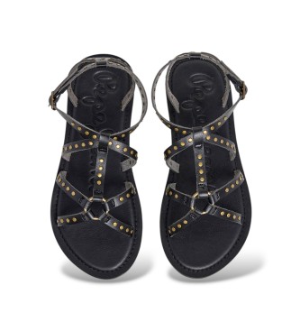 Pepe Jeans Rio Stud Sandalen schwarz