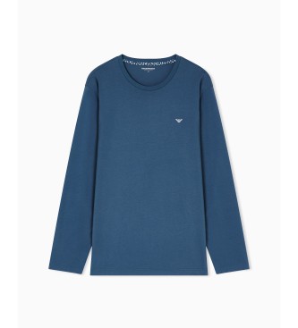 Emporio Armani Pijama Pattern Mix azul