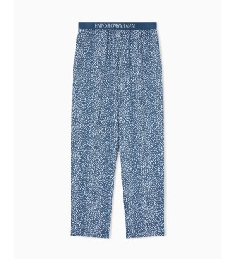 Emporio Armani Pijama Pattern Mix azul