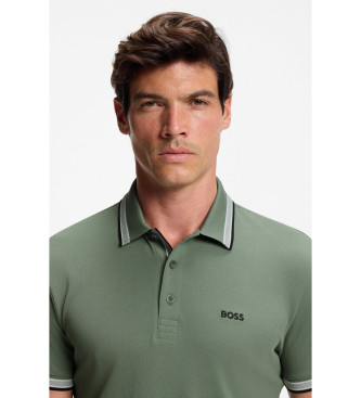 BOSS Zelena majica Polo Paddy