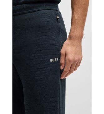 BOSS Pantalón Waffle marino