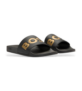 BOSS Slippers Aryeh zwart