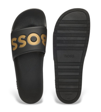 BOSS Slippers Aryeh zwart