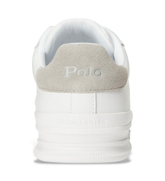 Polo Ralph Lauren Erfgoed leren sportschoenen wit, grijs