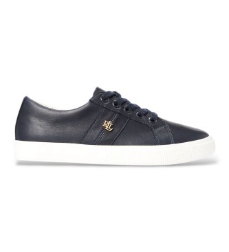 Lauren Ralph Lauren Granatowe buty sportowe Janson II ze skóry nappa