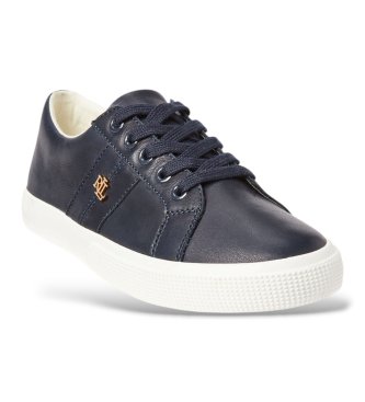 Lauren Ralph Lauren Granatowe buty sportowe Janson II ze skóry nappa