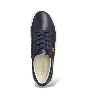 Lauren Ralph Lauren Granatowe buty sportowe Janson II ze skóry nappa