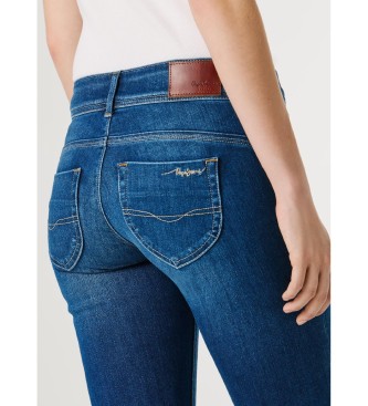 Pepe Jeans Jeansy Slim Iconic Brooke w kolorze niebieskim