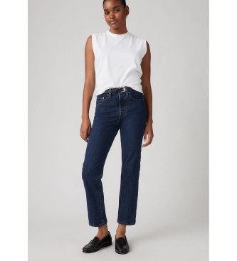 Levi's Jeans 501 Crop Salsa Stonewash blu navy