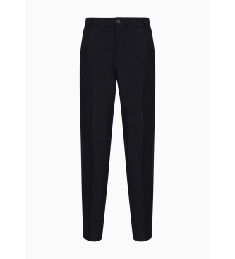 A|X Armani Exchange Hose aus marineblauem Leinen