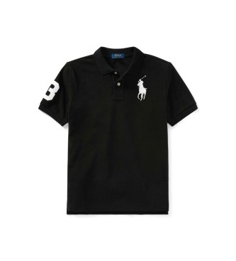 Polo Ralph Lauren Polo de piqué de algodón con Big Pony negro