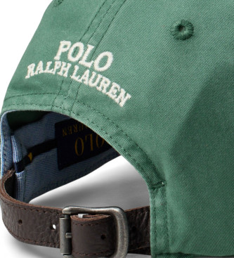 Polo Ralph Lauren Green elasticated cotton twill cap