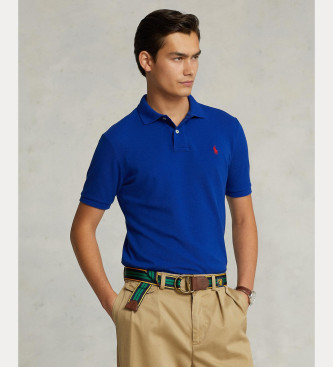 Polo Ralph Lauren Le polo emblématique Custom Slim Fit en piqué bleu foncé